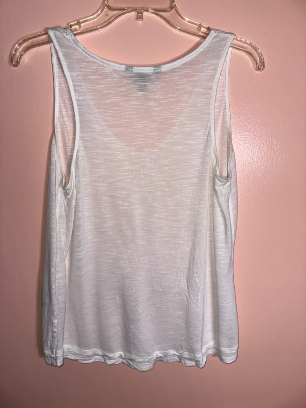 Banana Republic White Scoop Neck Tank Top - Picture 2 of 5